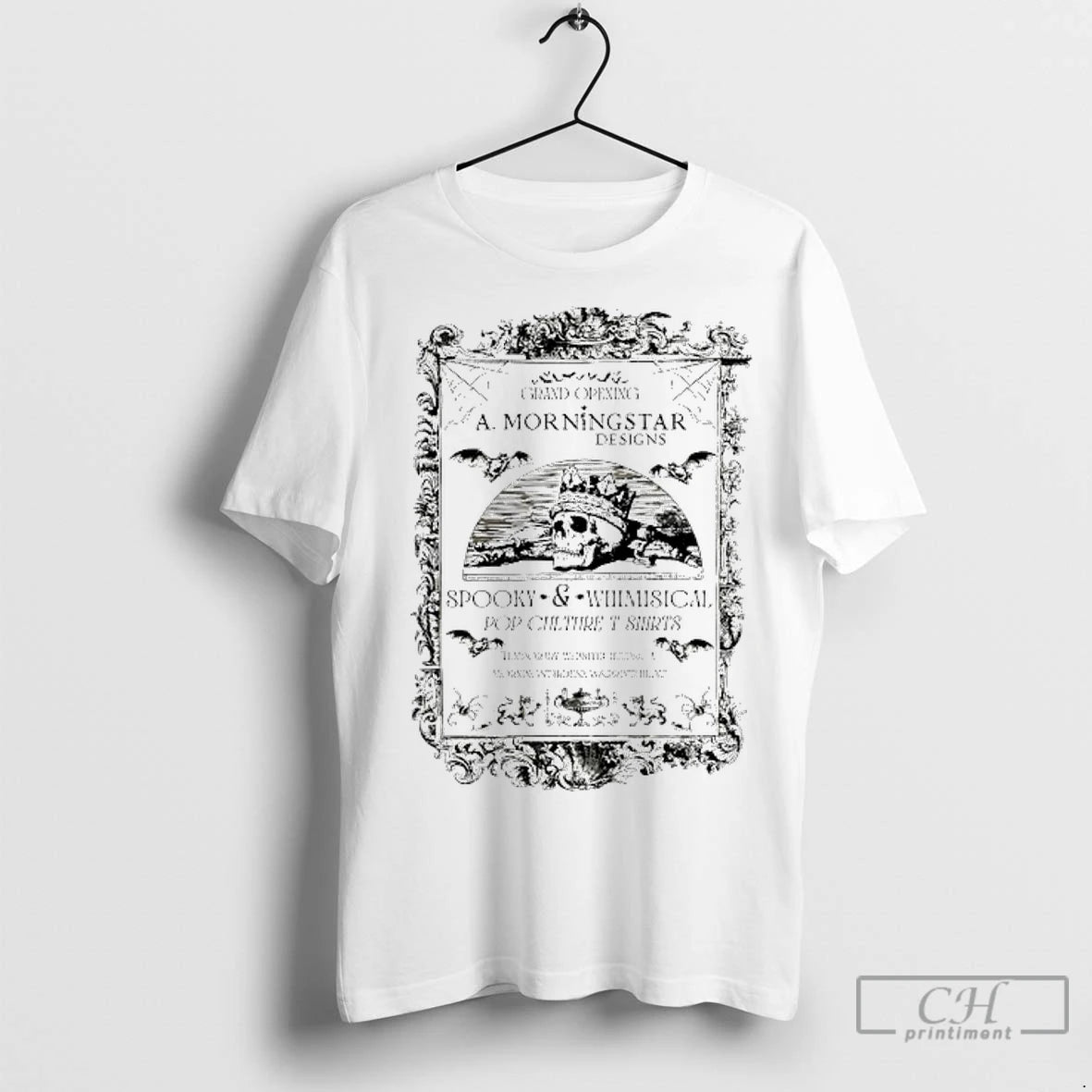Classic Skull A Morningstar Designs Spooky And Whimisical Pop Culture T T Shirtss