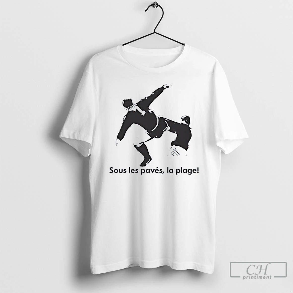 Classic Sous Les Paves La Plage Kick Racism Out Of Football T Shirts