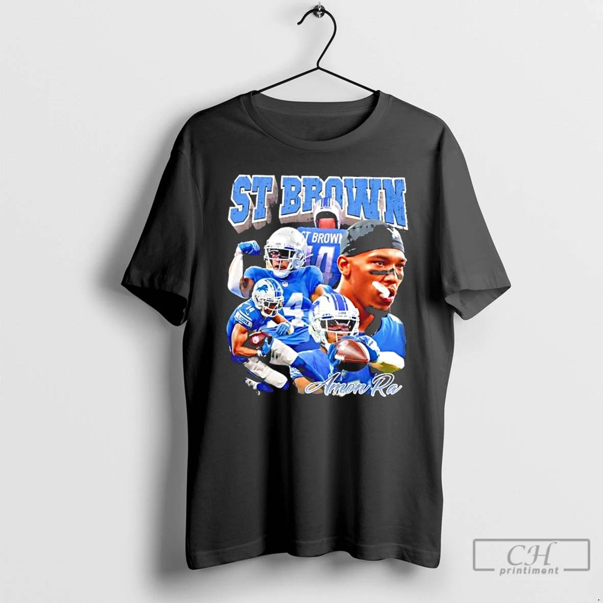Classic St Brown Amon Ra Detroit Lions Football Graphic T Shirts