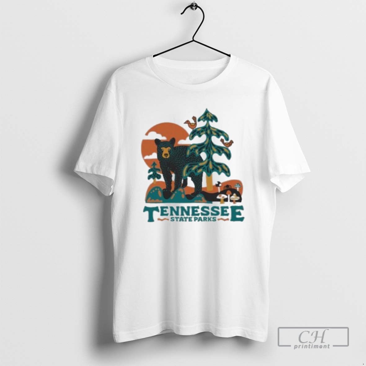 Classic Tennessee State Parks Bear In The Woods Bear Shirt Sweater