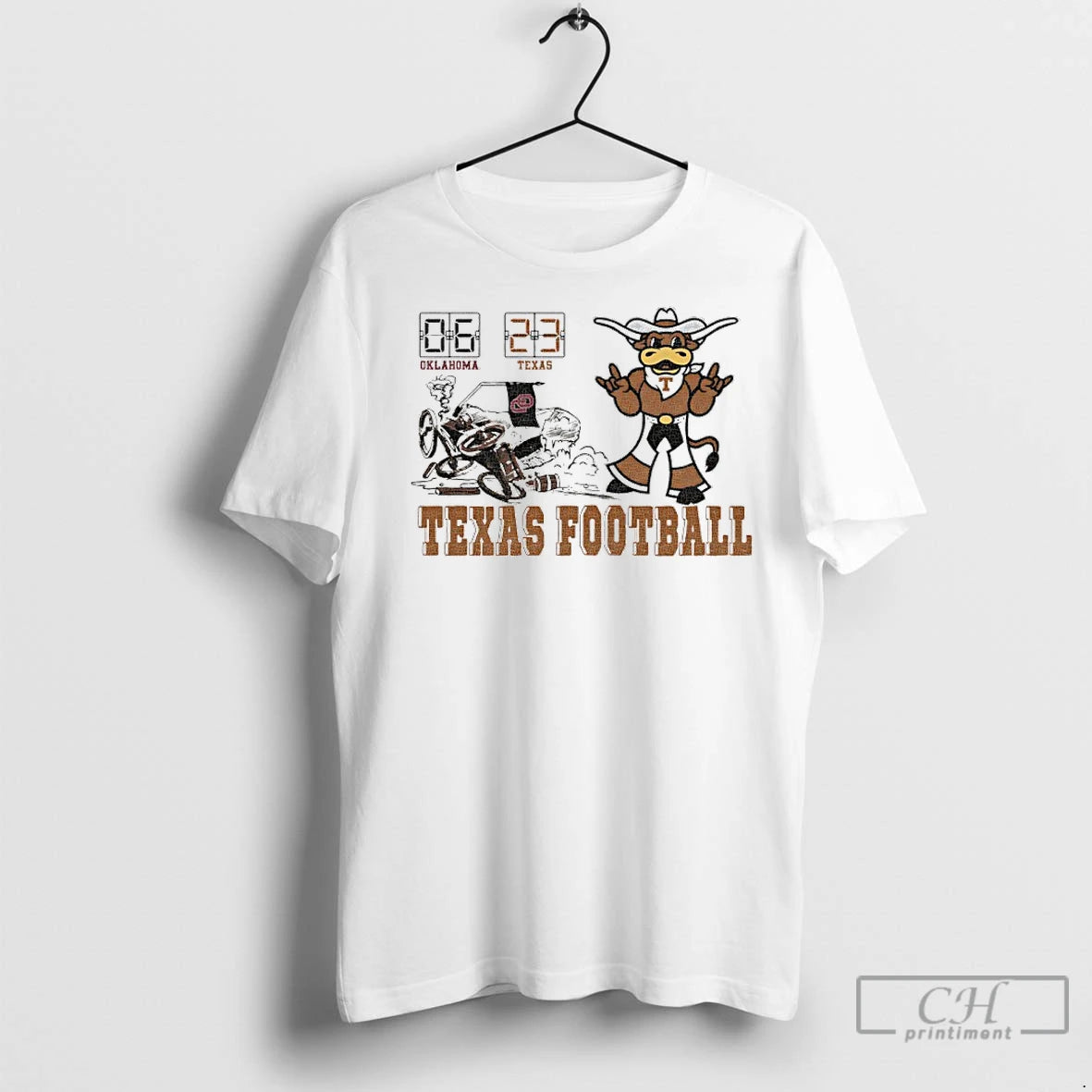 Classic Texas Longhorns Beat Oklahoma Sooners 23 6 2025 Score Mascot