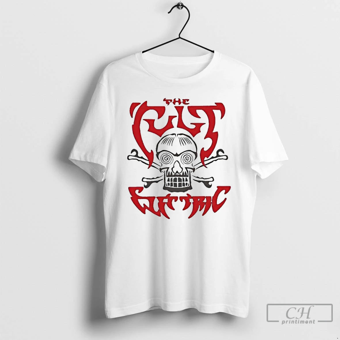 Classic The Cult Apparel Electric Skull T Shirts