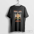 Classic This Girl Loves Her Kansas City Chiefs Skeleton Heart Hands Halloween Shirt Sweater