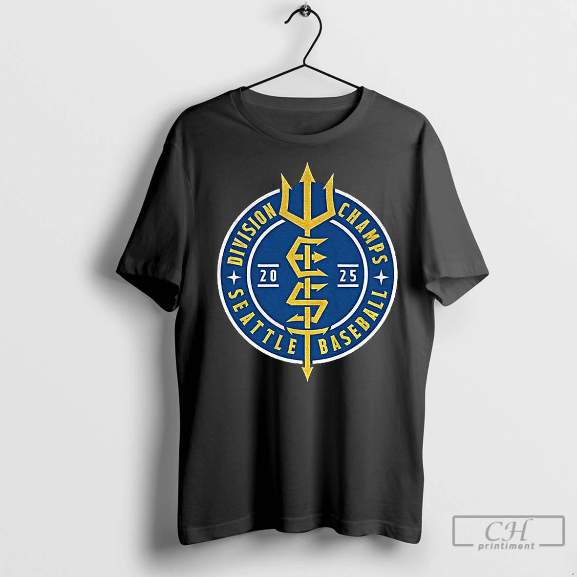 Classic Trident Seattle Mariners Division Champs Mlb Baseball 2025 Logo