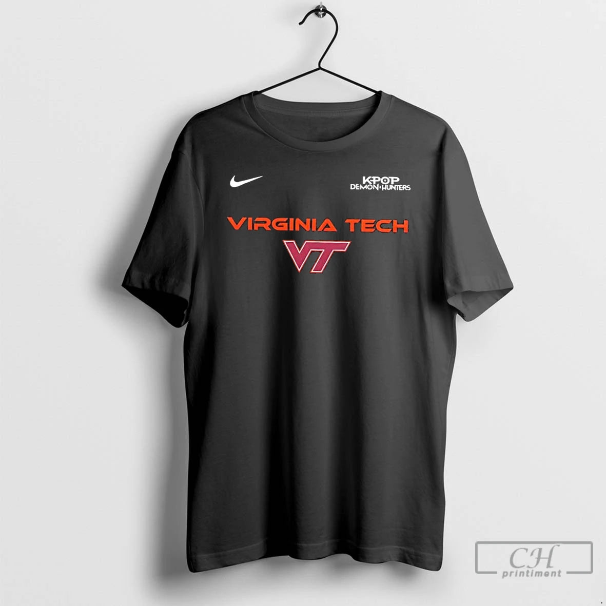 Classic Virginia Tech X Kpop Demon Hunters 2 Sided T Shirts