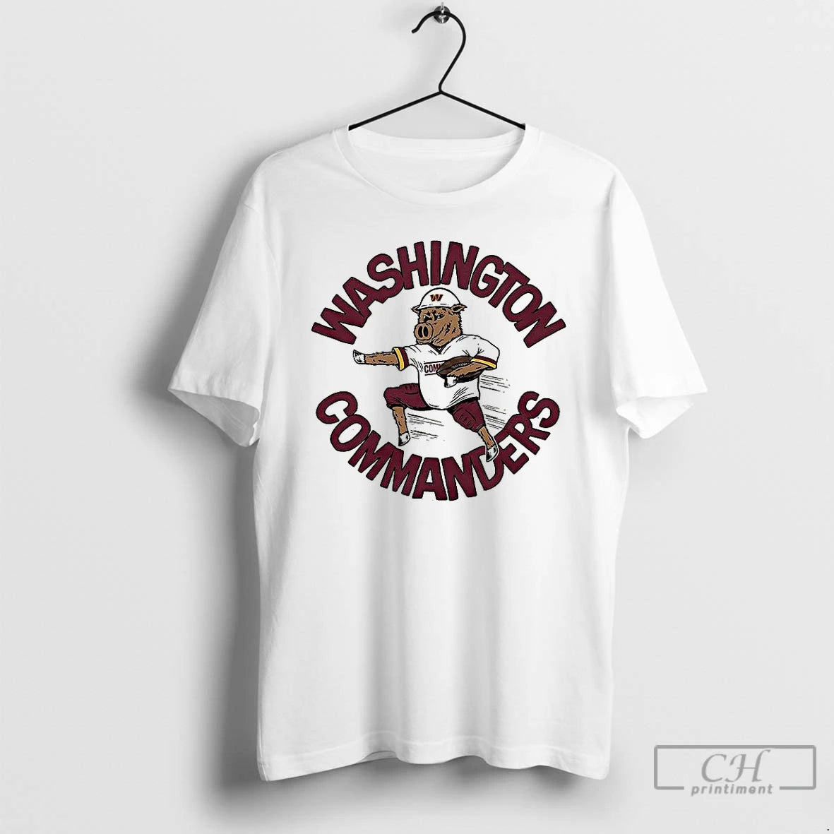 Classic Washington Commanders Football Major Tuddy Mascot Funny T Shirts
