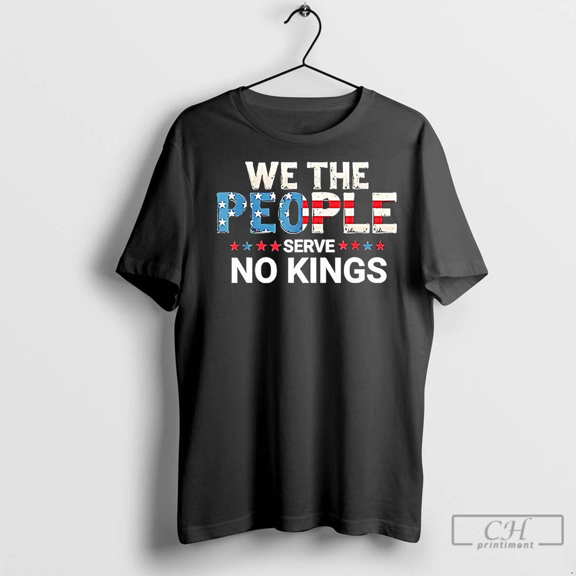 Classic We The People Serve No Kings Us Flag
