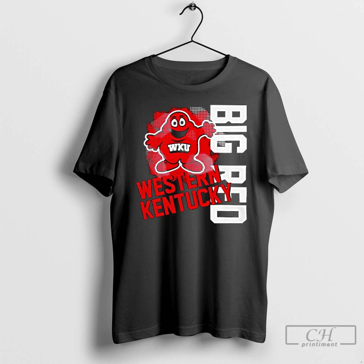 Classic Western Kentucky Hilltoppers Logo Vertical Mascot Big Red T Shirts