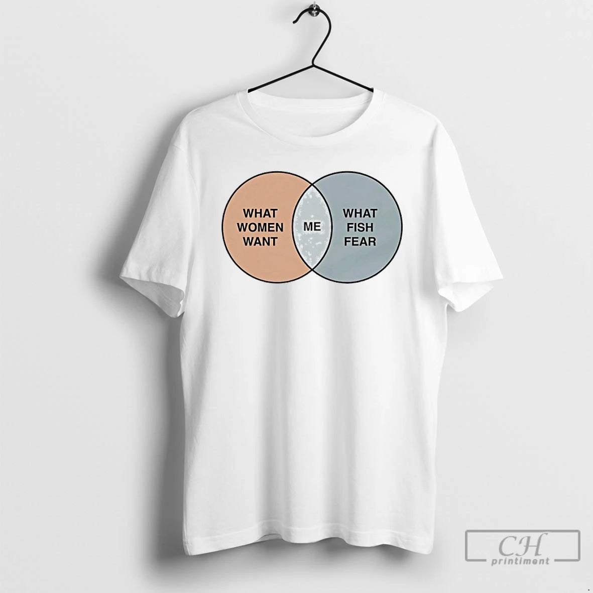 Classic What Women Want Me Fish Fear Me Venn Diagram T Shirts