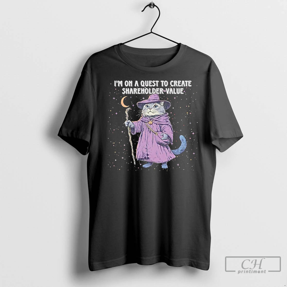 Classic Wizard Cat Im On A Quest To Create Shareholder Value