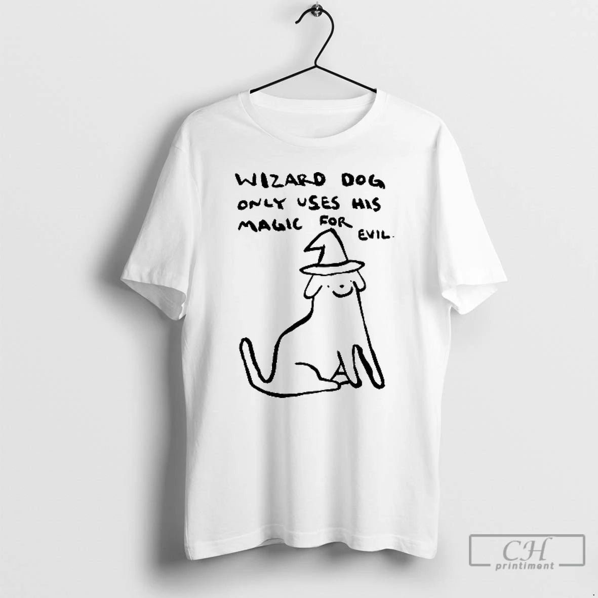 Classic Wizard Dog Only Uses His Magic For Evil T Shirt