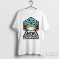 Classic Antifa Resistance Commander Portland Frog T Shirts