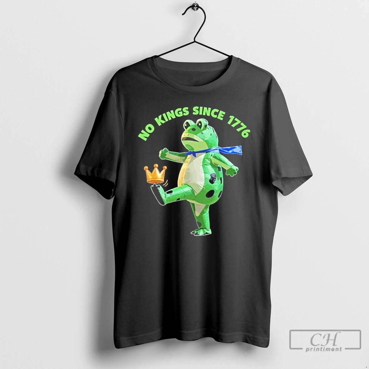 Classic No Kings Since 1776 Portland Frog Protest Resist T Shirts