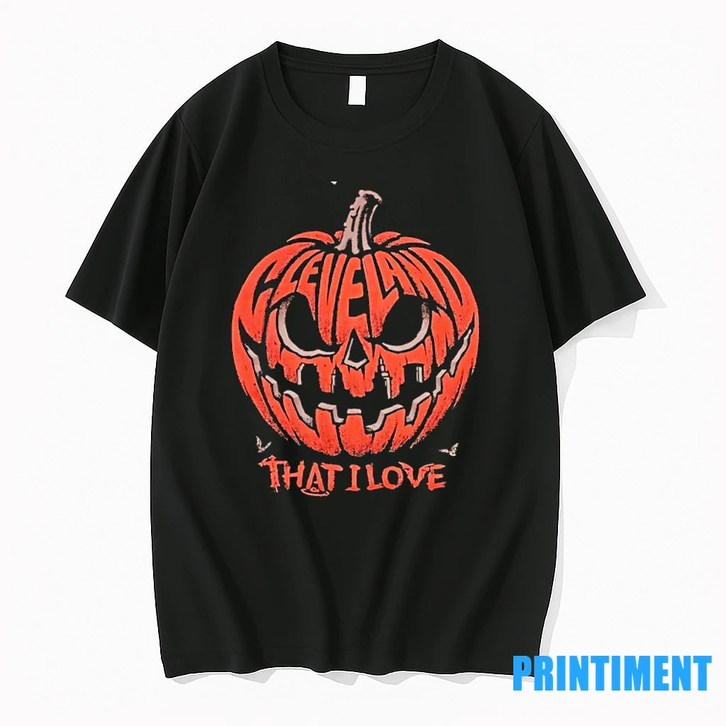 Cleveland Pumpkin That I Love Halloween Tshirts Sweater