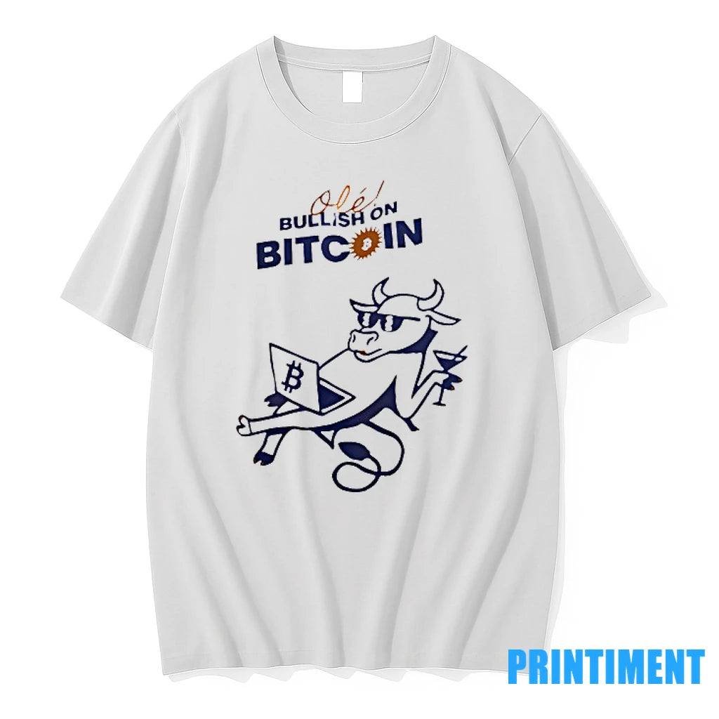 Cow Ole Bullish On Bitcoin Tshirts Sweater