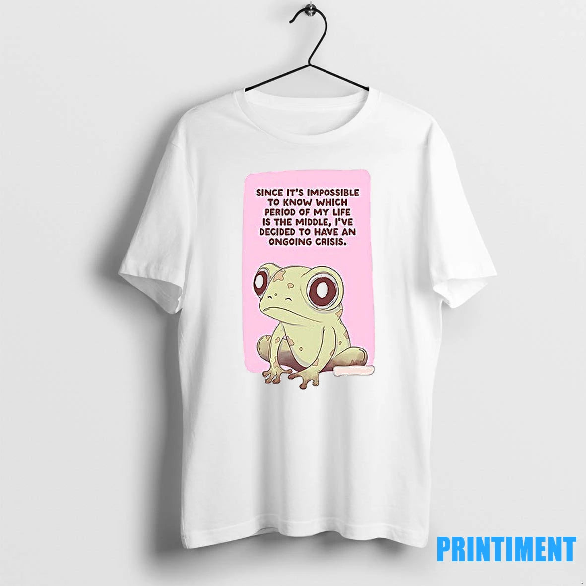 Frog Since Its Impossible To Know Which Period Of My Life Is The Middle Tshirts