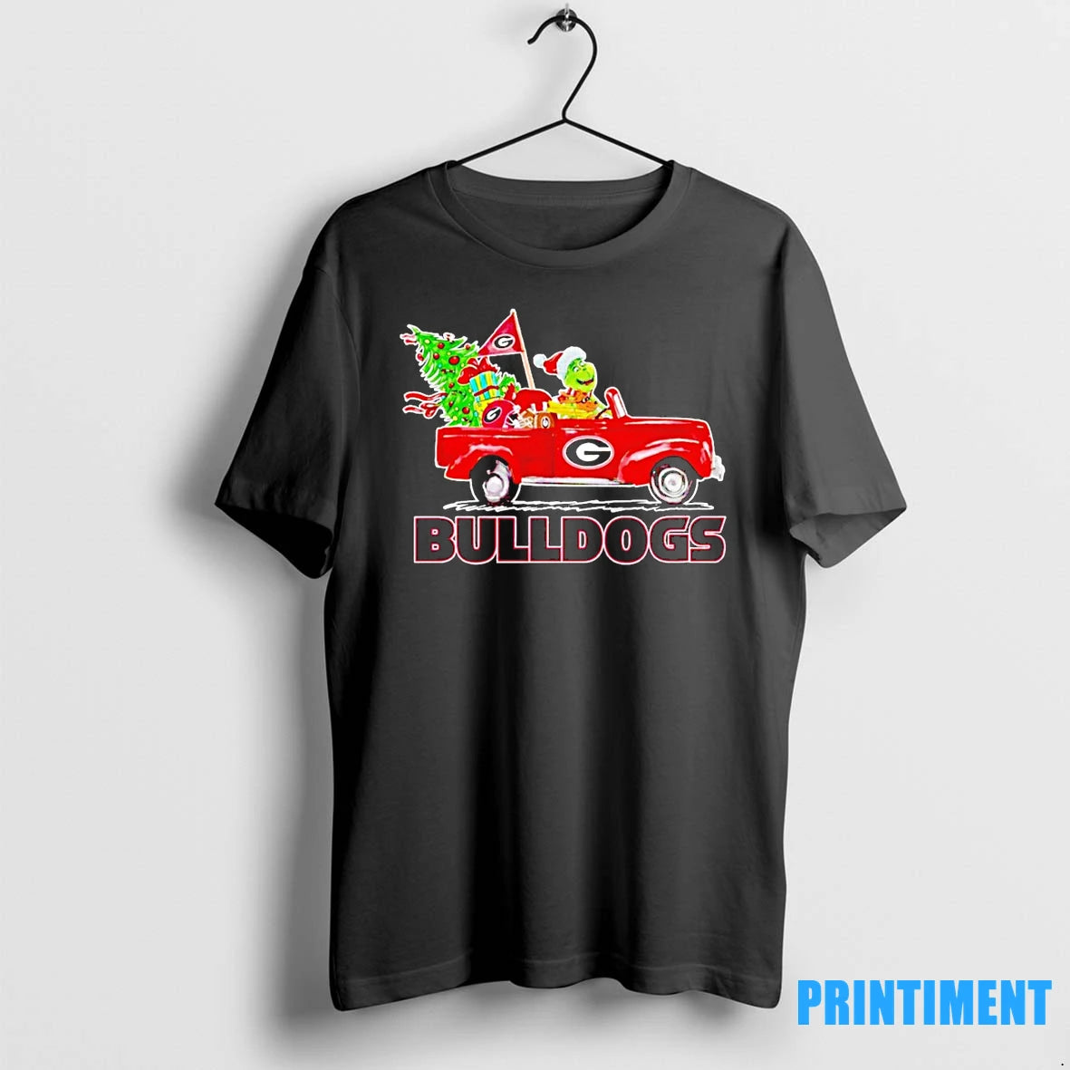 Georgia Bulldogs Grinch Driving Car Christmas Tshirts Sweater