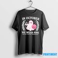 Ghost We Wear Pink Breast Cancer Awareness In October Tshirts Sweater