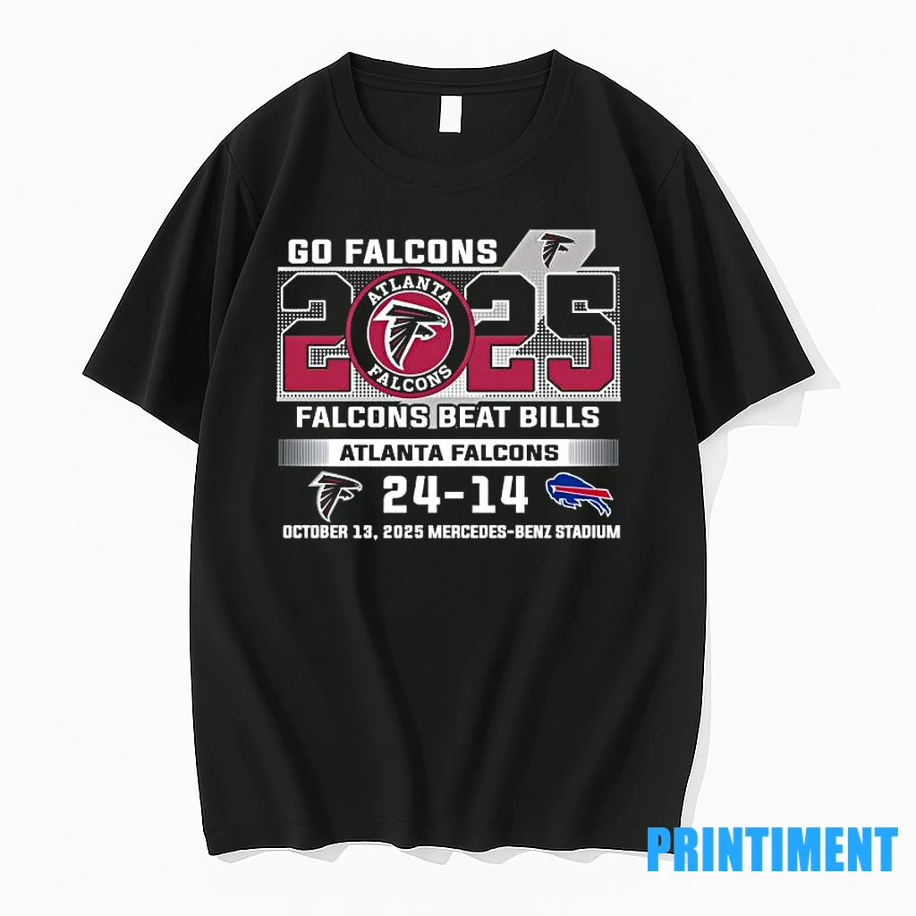 Go Falcons Atlanta Falcons 2025 Falcons Beat Bills 24 14 Score Tshirts Sweater