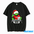 Grinch Santa Soccer Player Christmas Tshirts Sweater