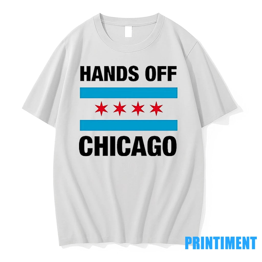 Hands Off Chicago Flag 2025 Tshirts Sweater