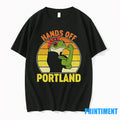 Hands Off Portland Frog Rosie The Riveter Vintage Tshirts Sweater