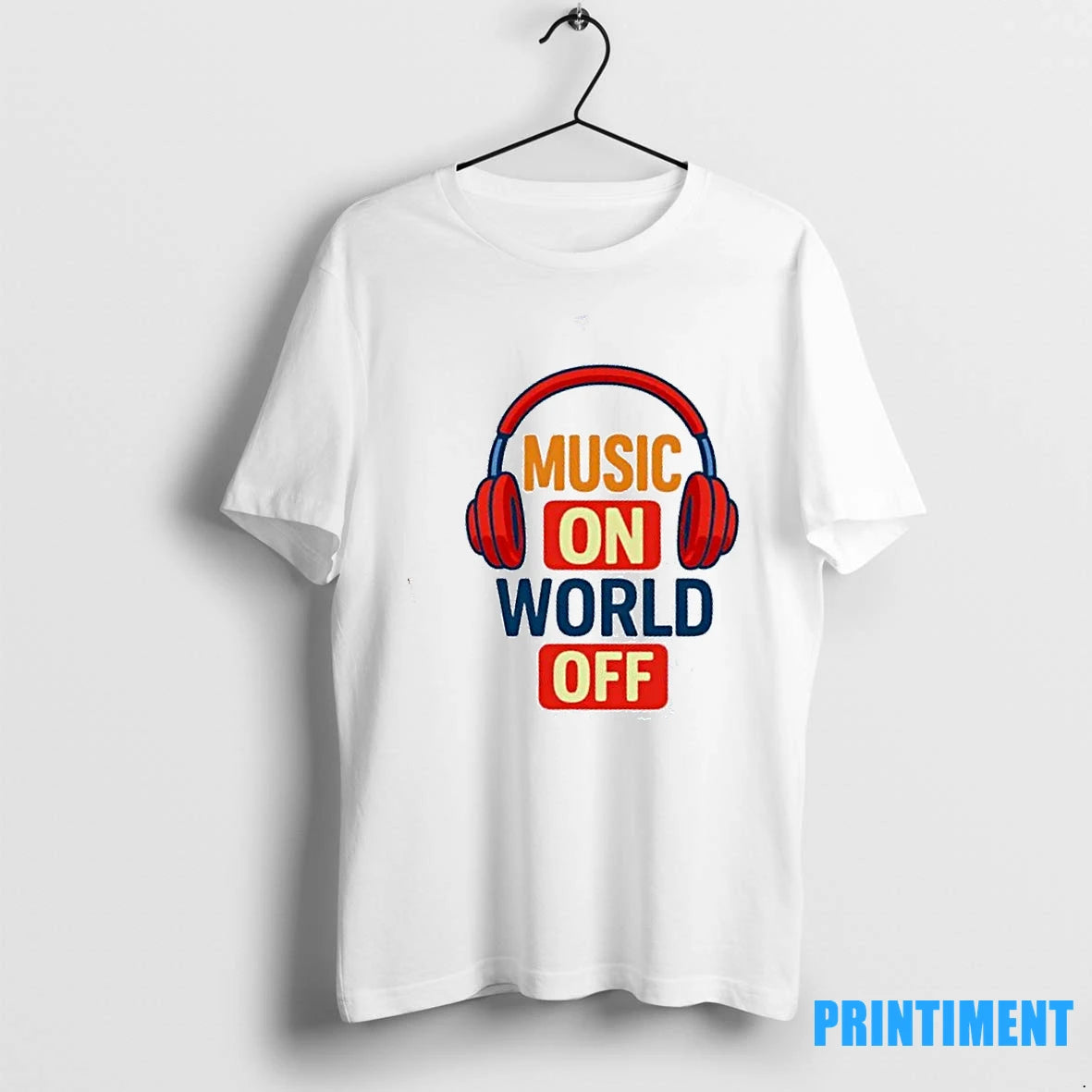 Headphone Music On World Off Tshirts Sweater