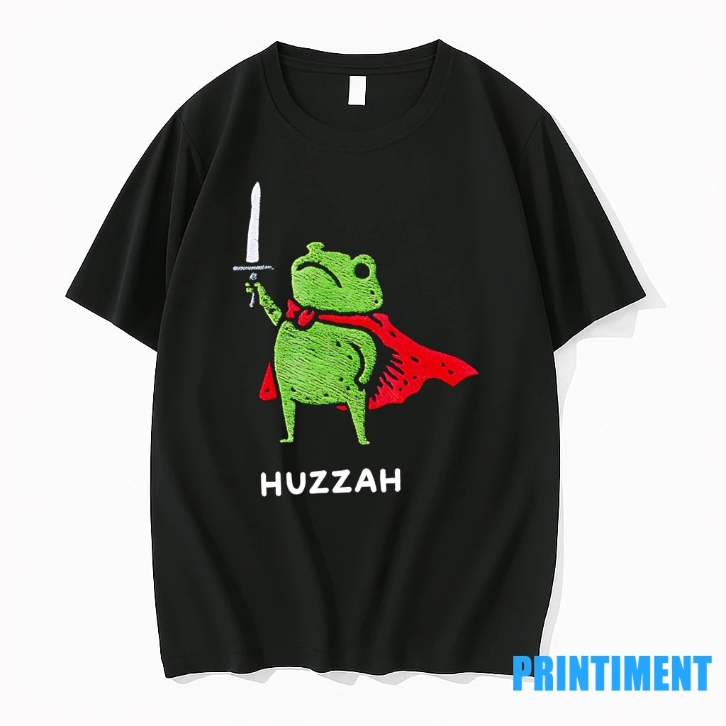 Huzzah Frog Knight Sword Meme Tshirts Sweater