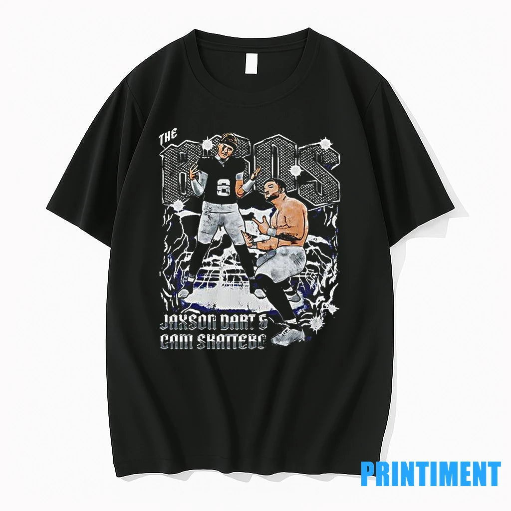 Jaxson Dart And Cam Skattebo New York Giants The Bros Tshirts Sweater