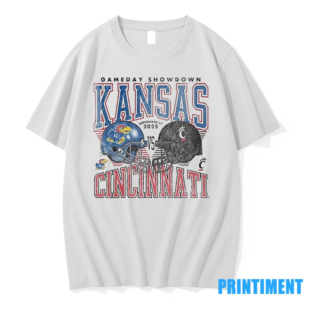 Kansas Jayhawks Vs Cincinnati Bearcats 2025 Gameday Showdown Tshirts Sweater