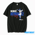 Kike Hernandez Los Angeles Dodgers Baseball Signature Tshirts Sweater