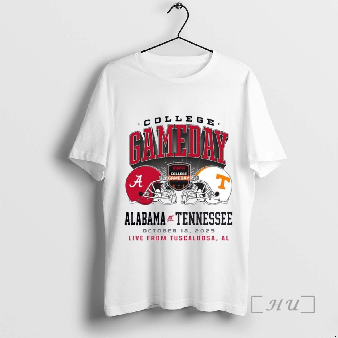 Limited Edition 2025 College Gameday Alabama Vs Tennessee Duel Helmet Tee Shirt Sweater