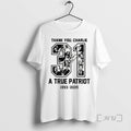 Limited Edition A True Patriot Charlie Kirk 31 Usa Freedom 1993 2025 Signature