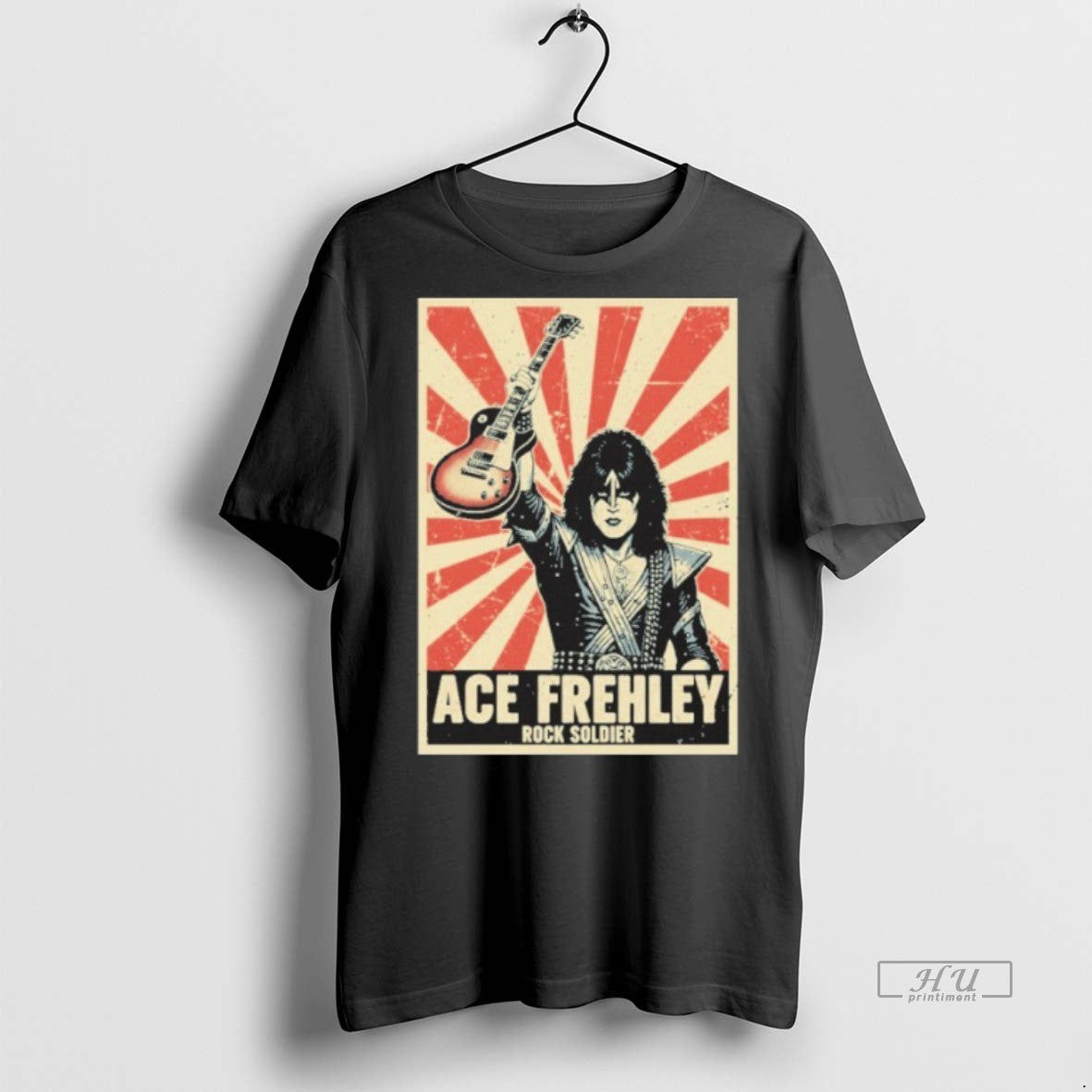 Limited Edition Ace Frehley Rock Soldier Rip Tee Shirt Sweater