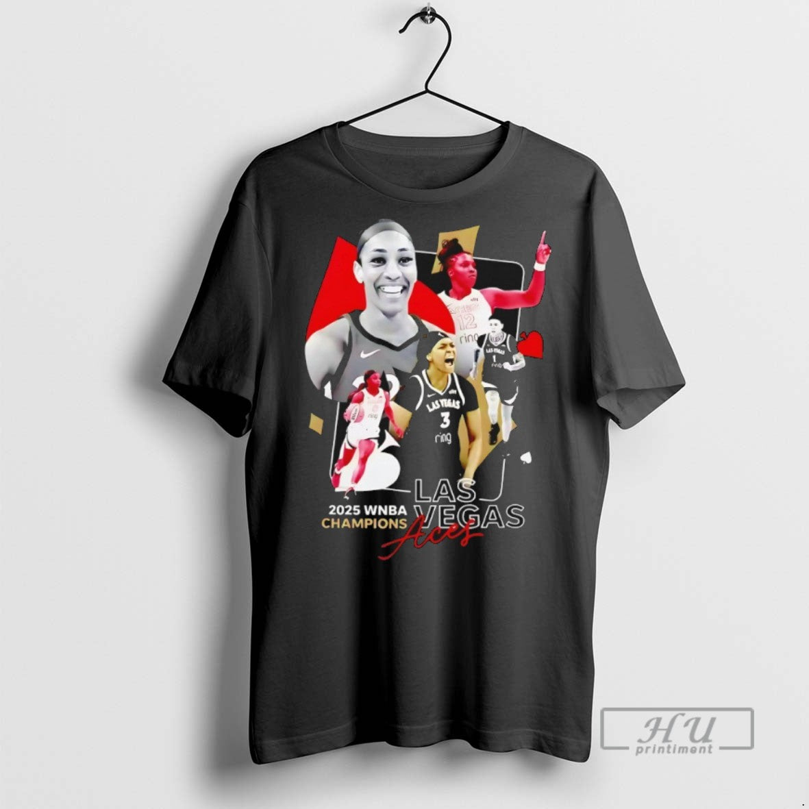 Limited Edition Aja Wilson Las Vegas Aces 2025 Wnba Champions Graphic Tee Shirt Sweatshirt Hoodies