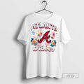 Limited Edition Atlanta Braves Flowers Graphic Pullover Graphic Tee Shirt Sweatshirt Hoodies
