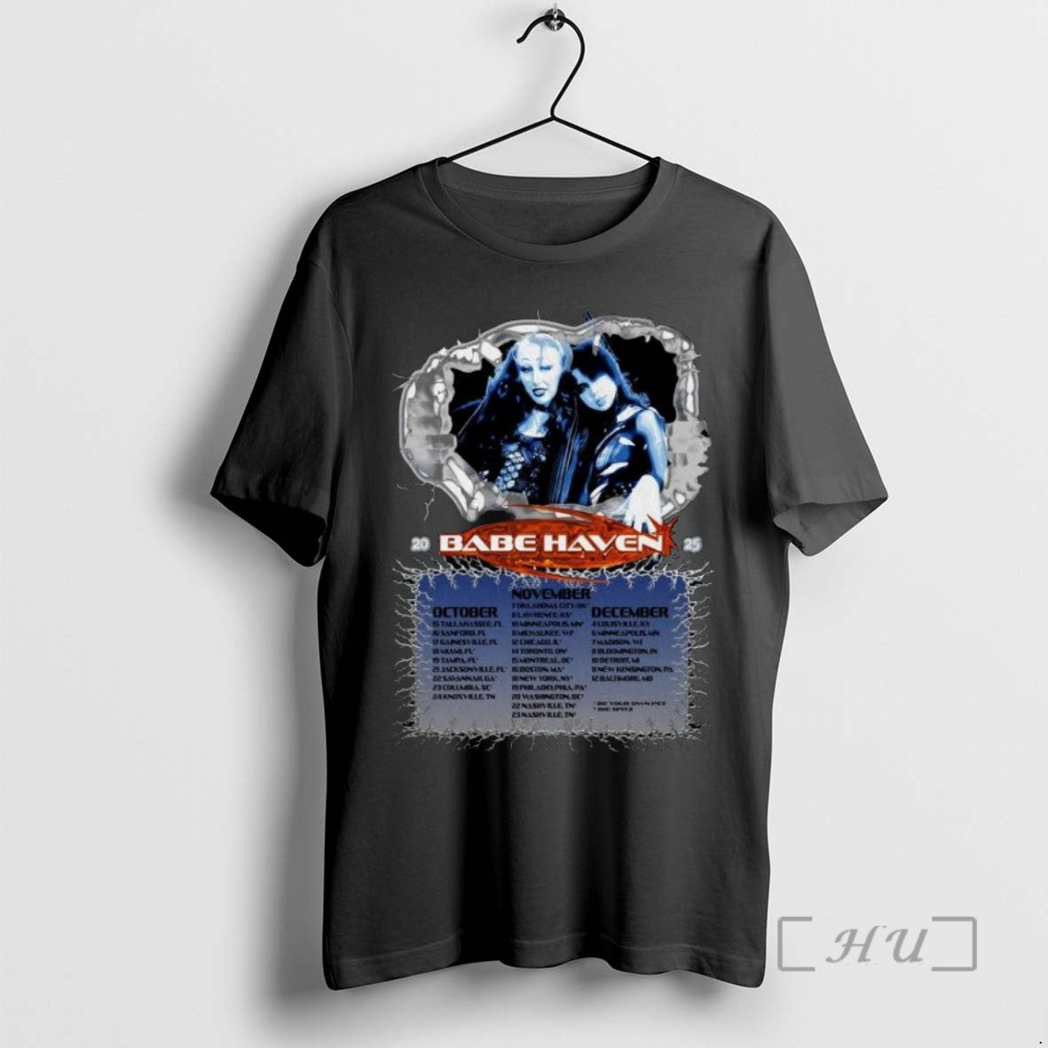 Limited Edition Babe Haven Oct Nov Dec 2025 Tour Long Sleve Tee Shirt Sweater