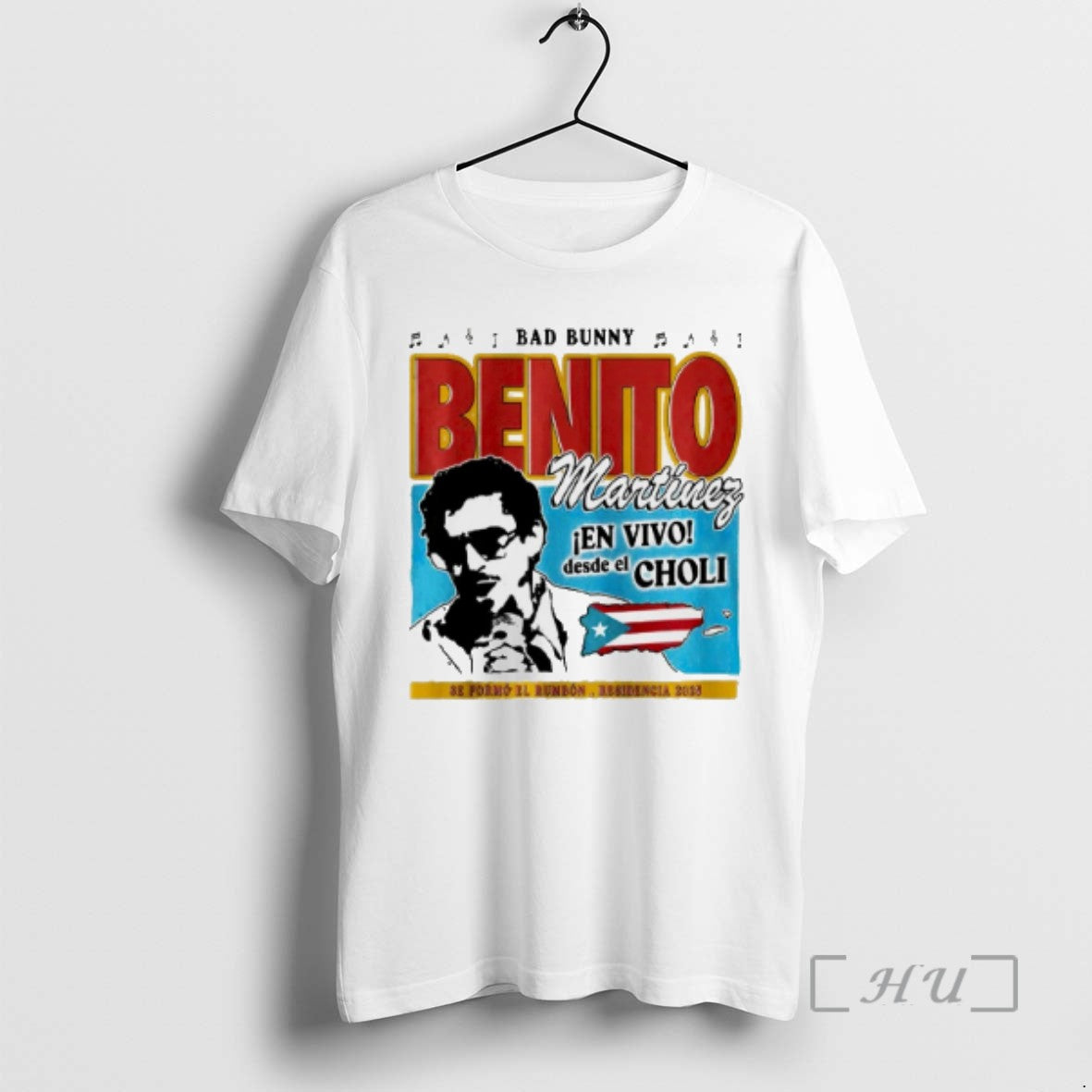 Limited Edition Bad Bunny Benito Martinez Salsa Off Tee Shirt Sweater