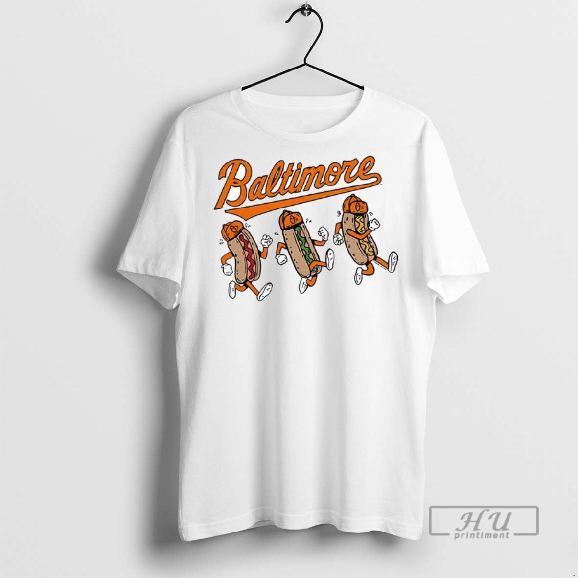 Limited Edition Baltimore Orioles Hot Dog Race Graphic Tee Shirt Sweatshirt Hoodies