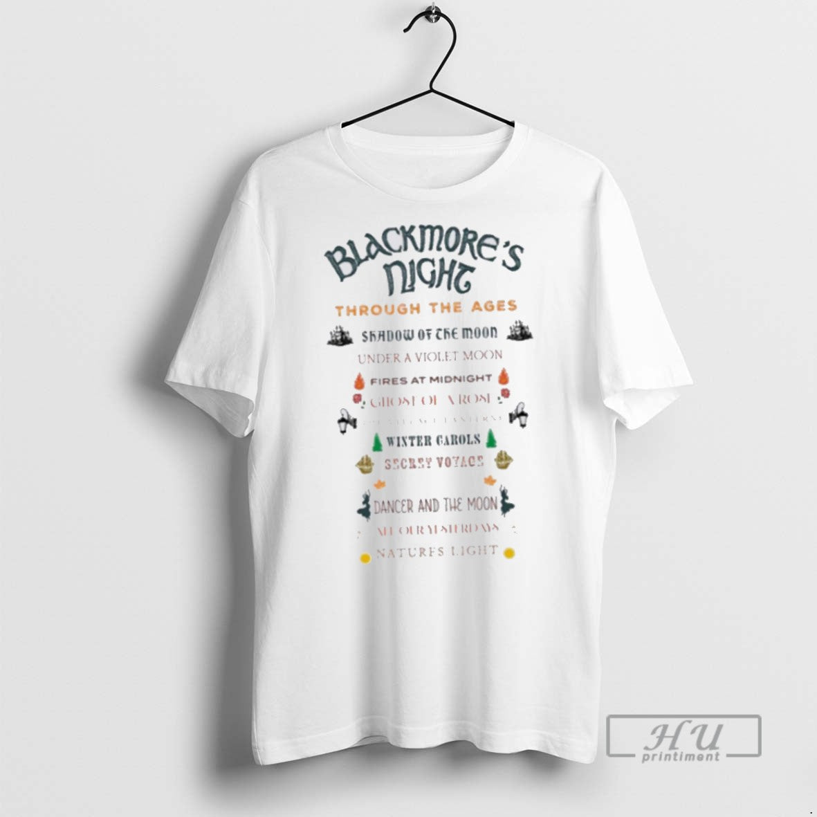 Limited Edition Blackmores Night Through The Ages Graphic Tee Shirt Sweatshirt Hoodies