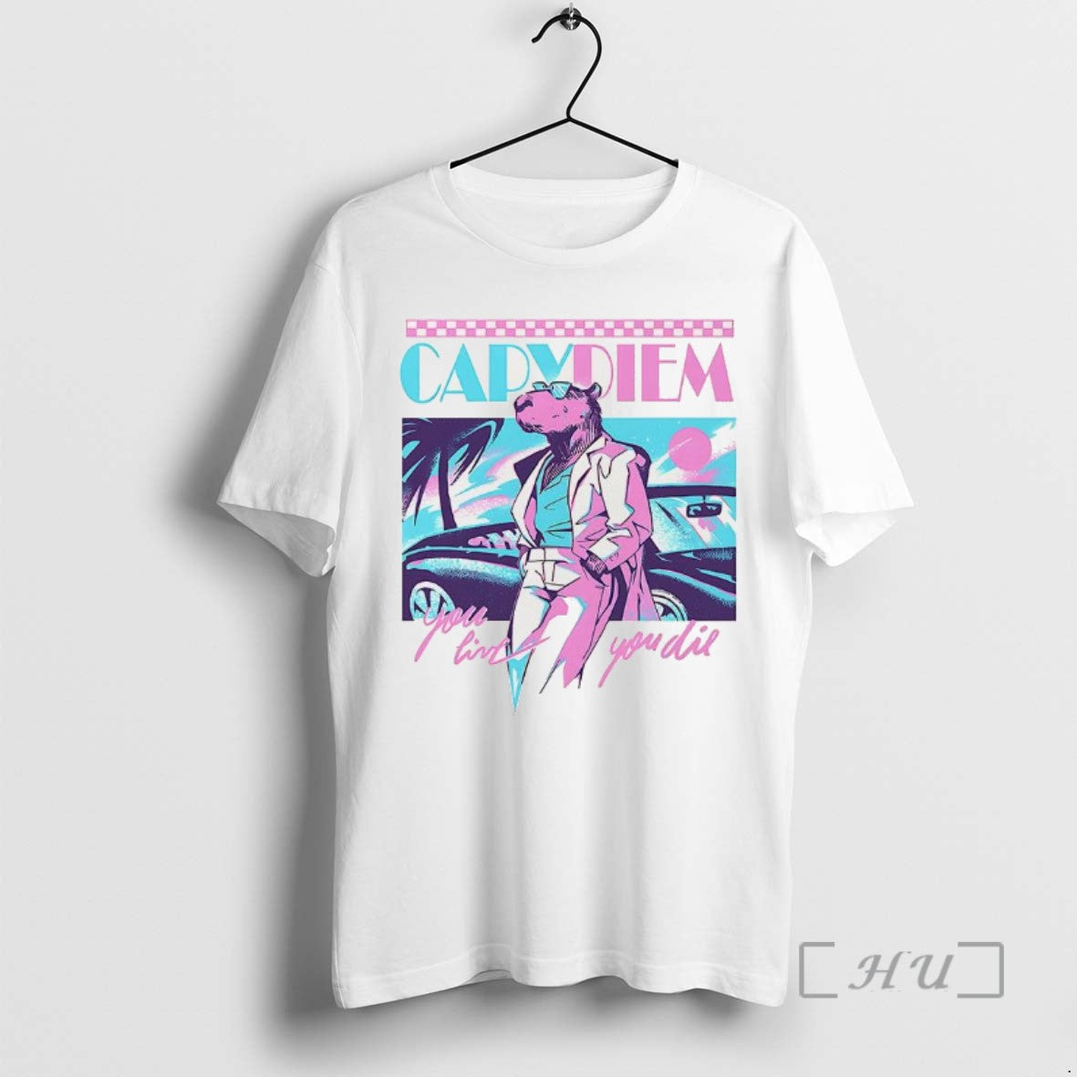 Limited Edition Carpe Diem Capydiem Capybara You Live You Dil Tee Shirt Sweater