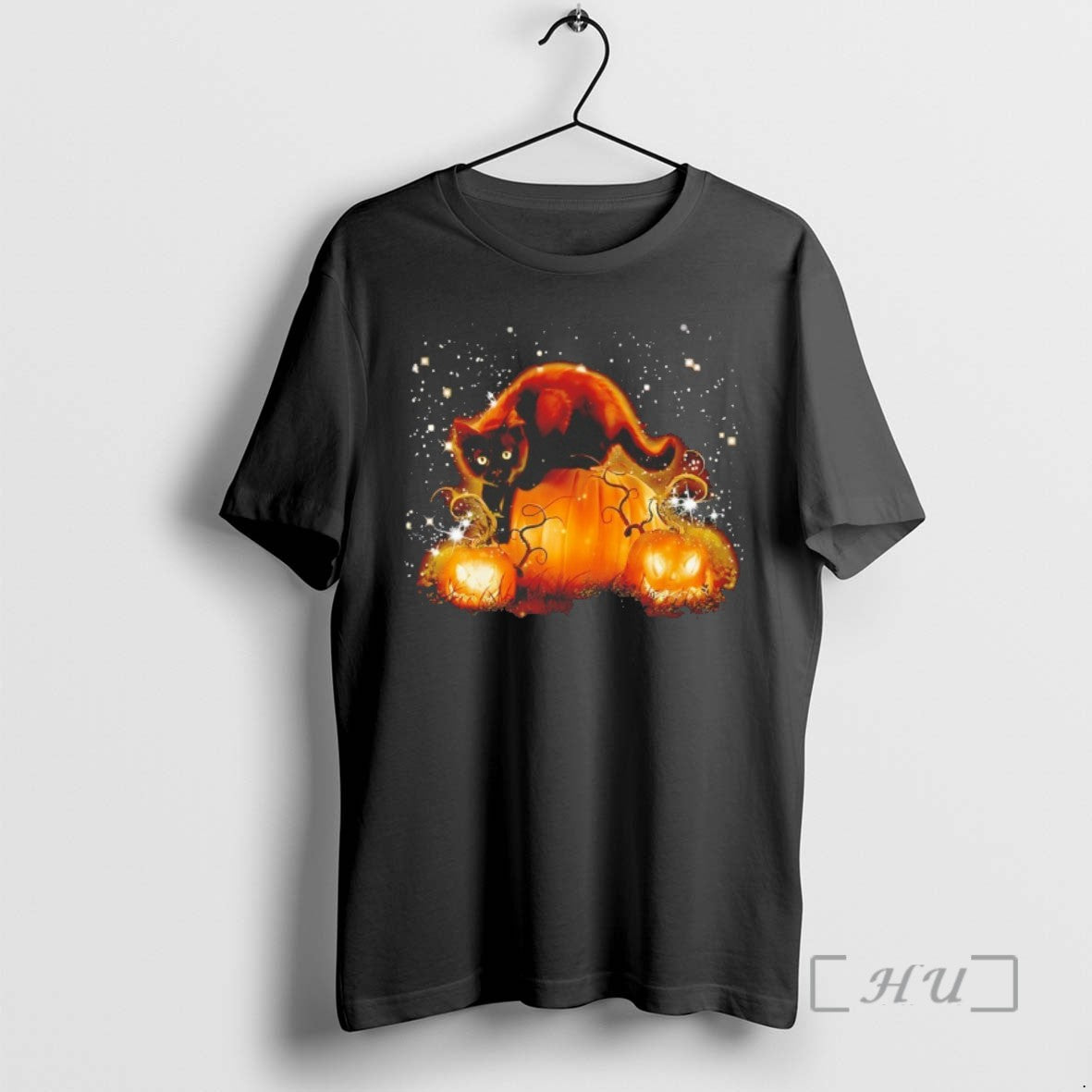 Limited Edition Cat And Pumpkin Halloween Tee Shirt Sweater