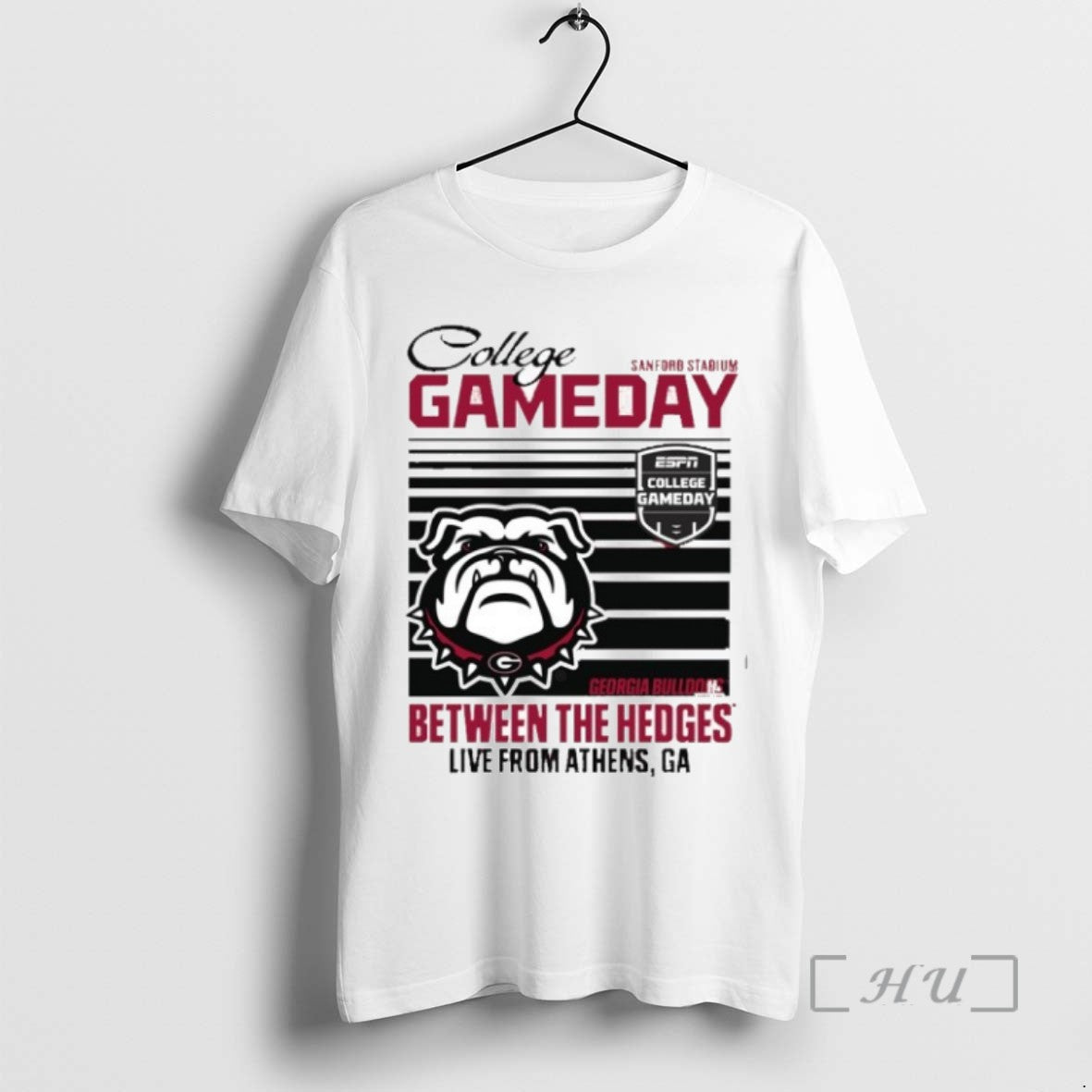 Limited Edition College Gameday 2025 Georgia Bulldogs Between The Hedges Tee Shirt Sweater