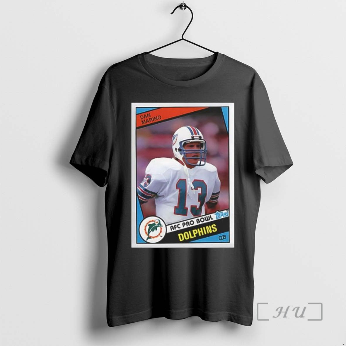Limited Edition Dan Marino Miami Dolphins Trading Card Afc Pro Bowl Tee Shirt Sweater