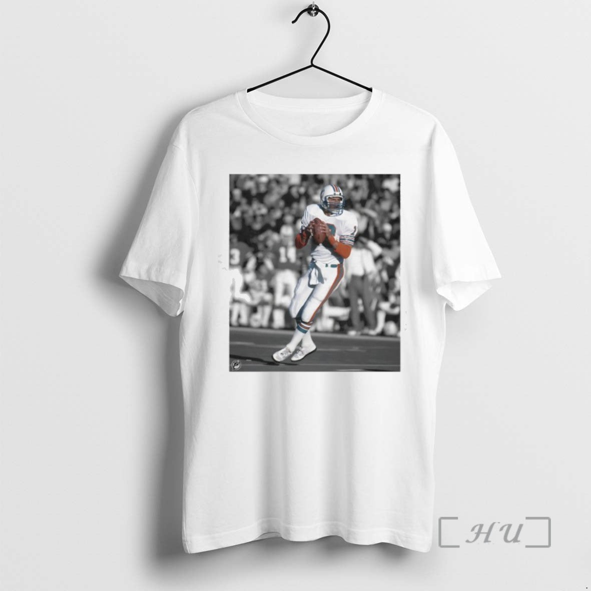 Limited Edition Dan Marino Miami Dolphins Football Photo Tee Shirt Sweater