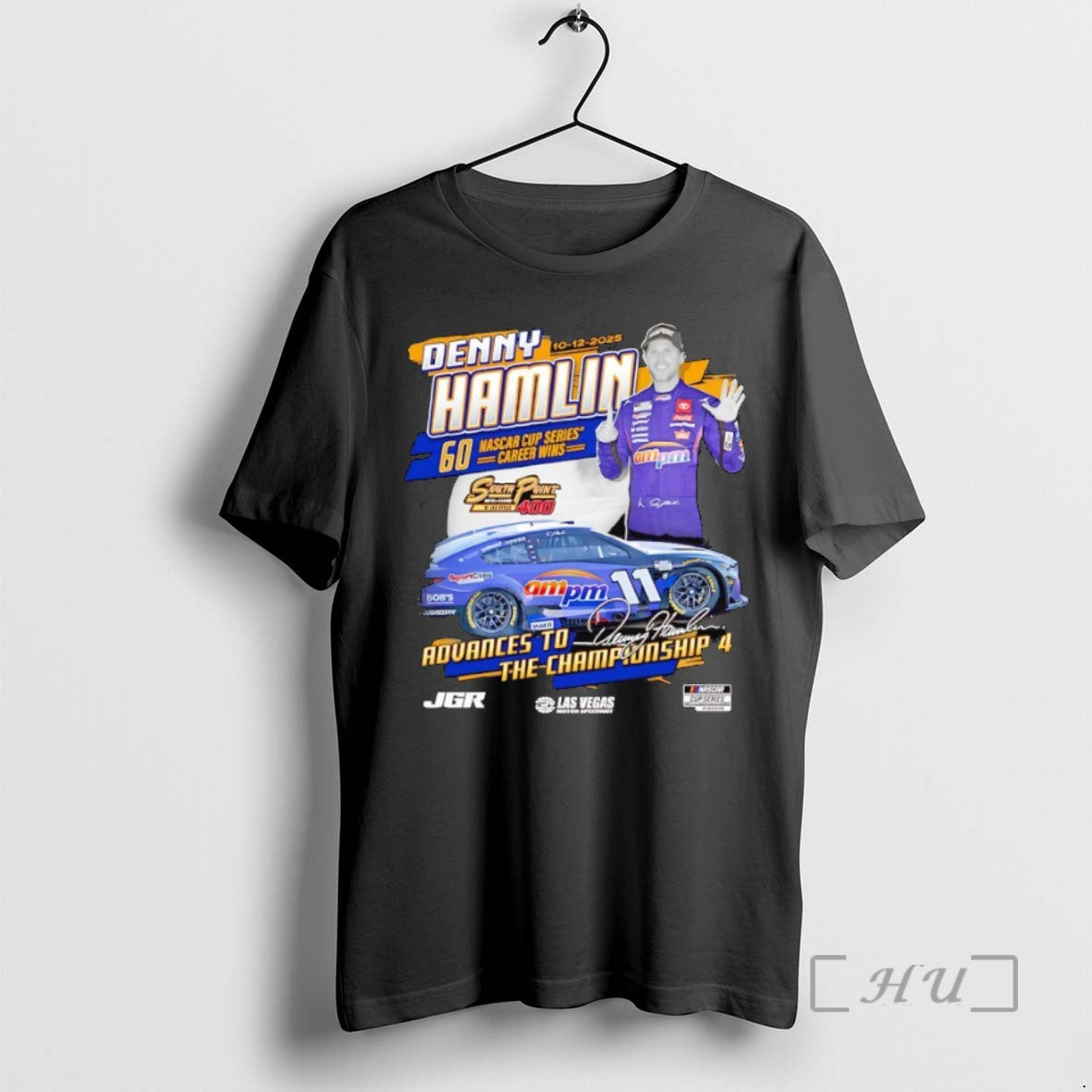 Limited Edition Denny Hamlin Checkered Flag Sports 2025 South Point 400 Race Winner