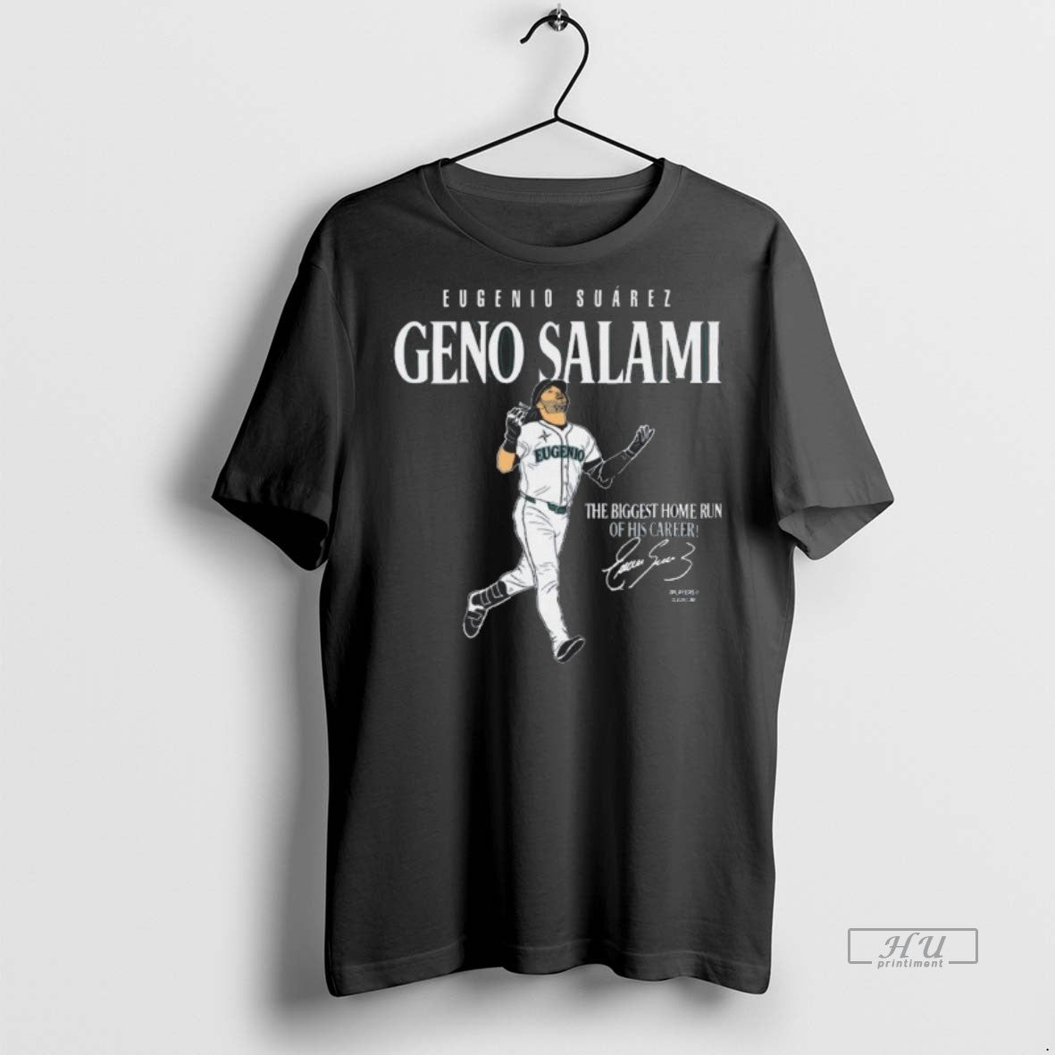 Limited Edition Eugenio Suarez Geno Salami The Biggest Home Run Of His Career Signature Tee