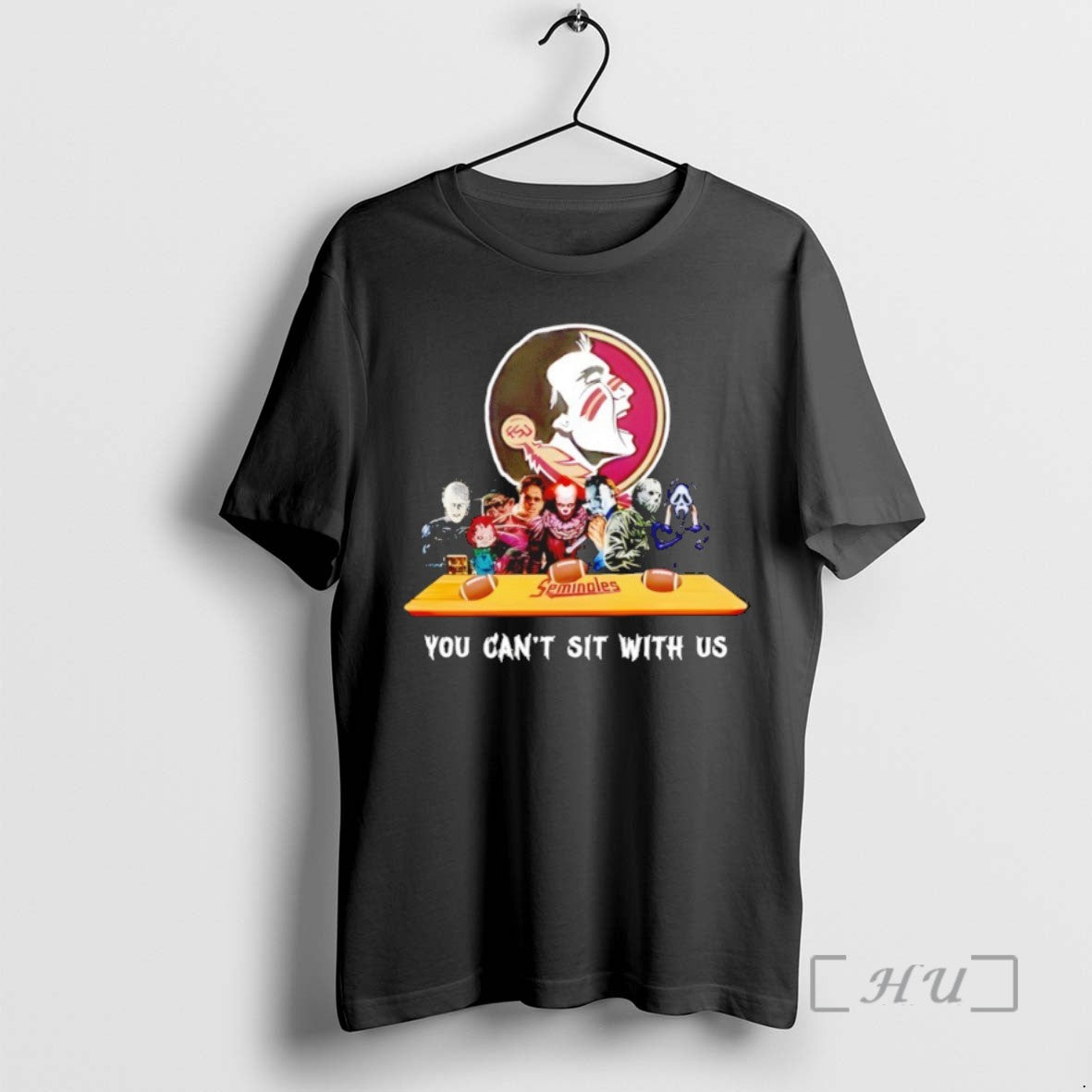 Limited Edition Florida State Seminoles Horror Movie Characters You Cant Sit With Us Halloween Tee