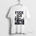 Limited Edition Fuck Ice Barbed Wire Protest Tee Shirt Sweater