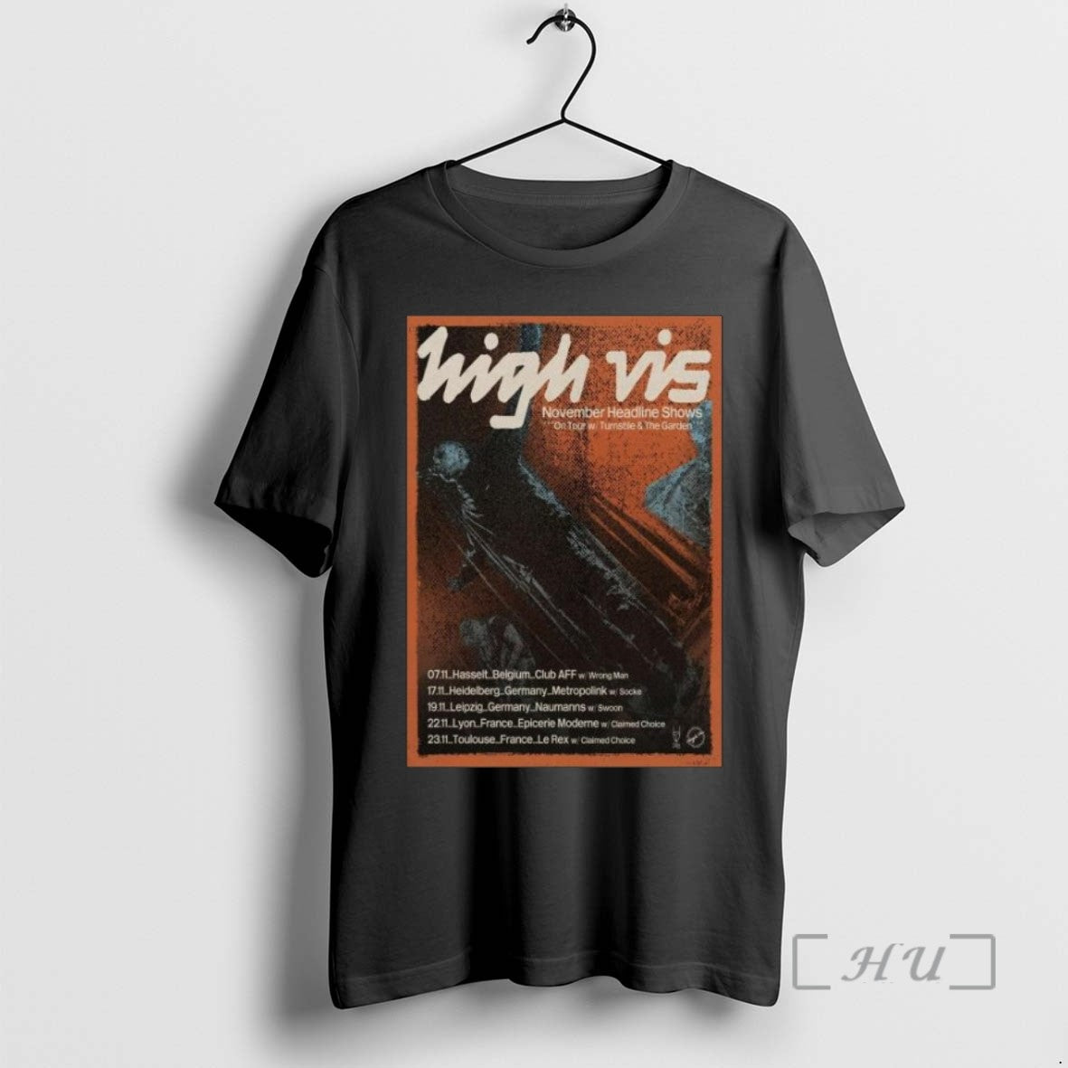 Limited Edition High Vis Europe November Headline Tour 2025 Long Sleve Tee Shirt Sweater
